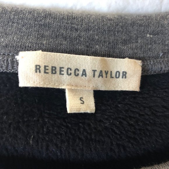 Rebecca Taylor Gray and Cream Embroidered Sweater - Picture 5 of 5